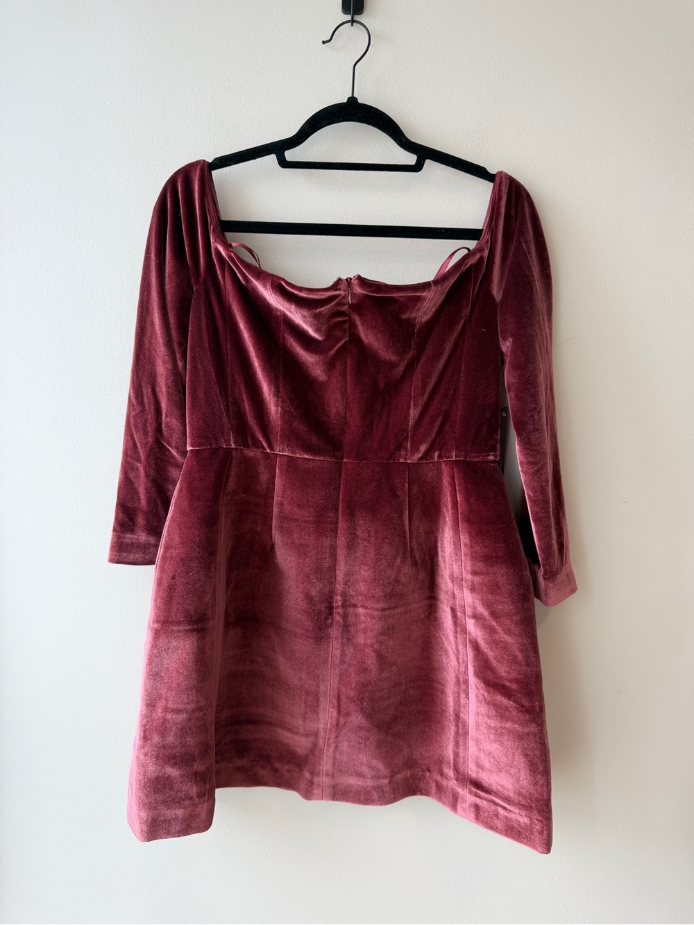 Anthropologie Hutch Long-Sleeve Square-Neck Mini Dress NWT - Picture 6 of 6